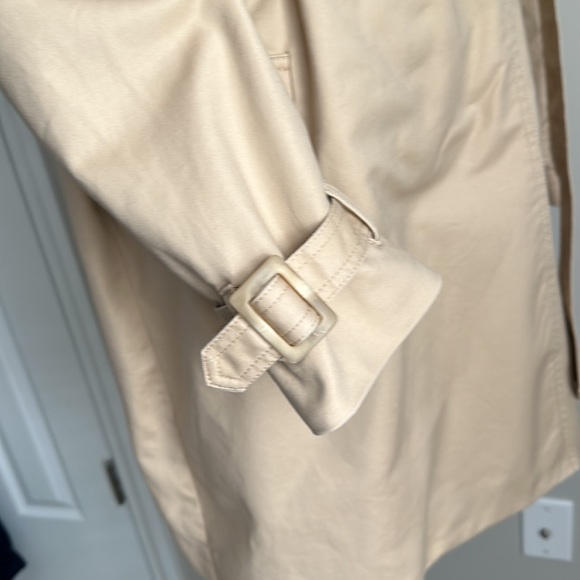 Tommy Hilfiger Women’s Solid Double-Breasted Trench Coat Tan Size XL - Picture 7 of 15